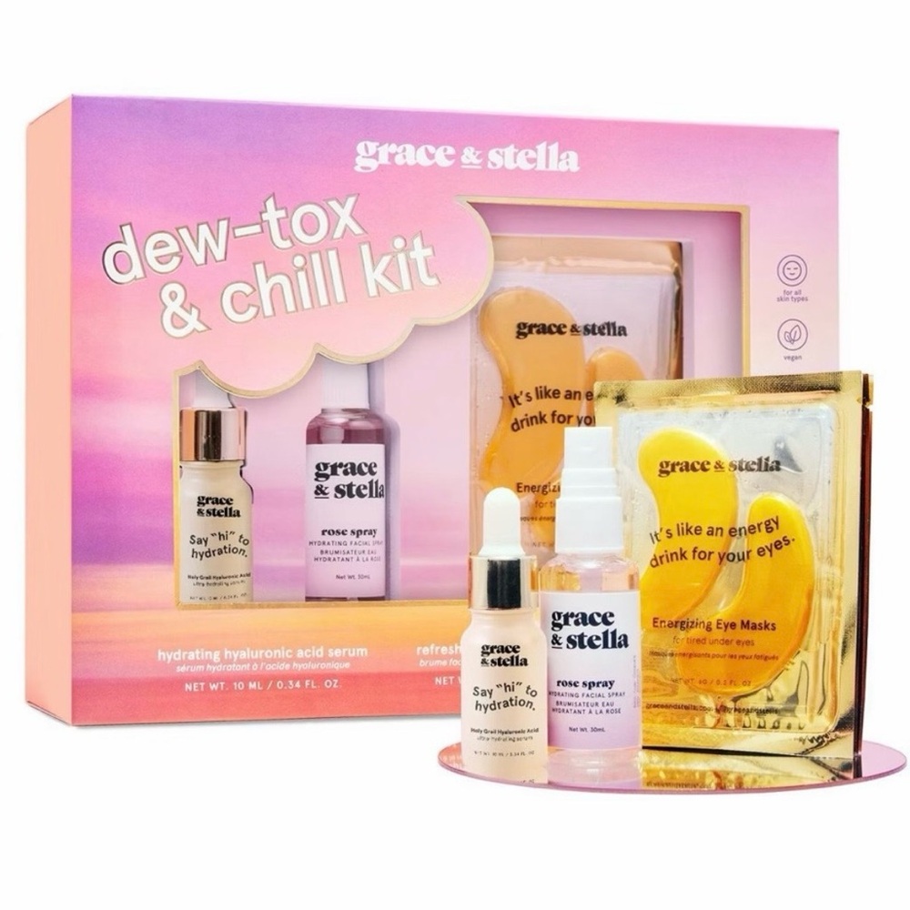 Grace & Stella Dew-Tox and Chill Skincare Set 7-pc